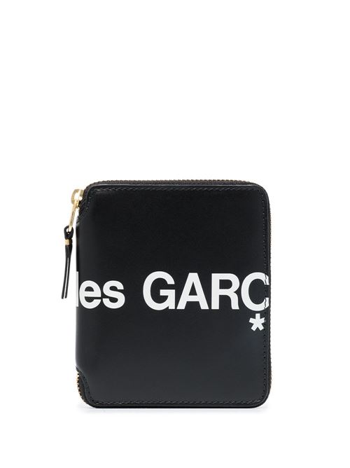 Portafoglio in pelle con logo COMME DES GARÇONS WALLET | SA2100HL1BLACK